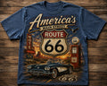 America S Main Street Route 66 Vintage Graphic Tee from 2 Sisters Tanks, Teez