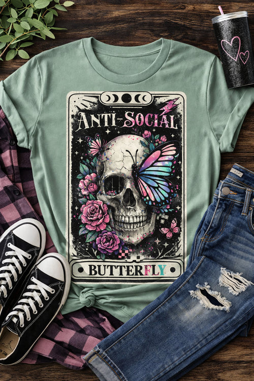 Anti Social Butterfly from 2 Sisters Tanks, Teez