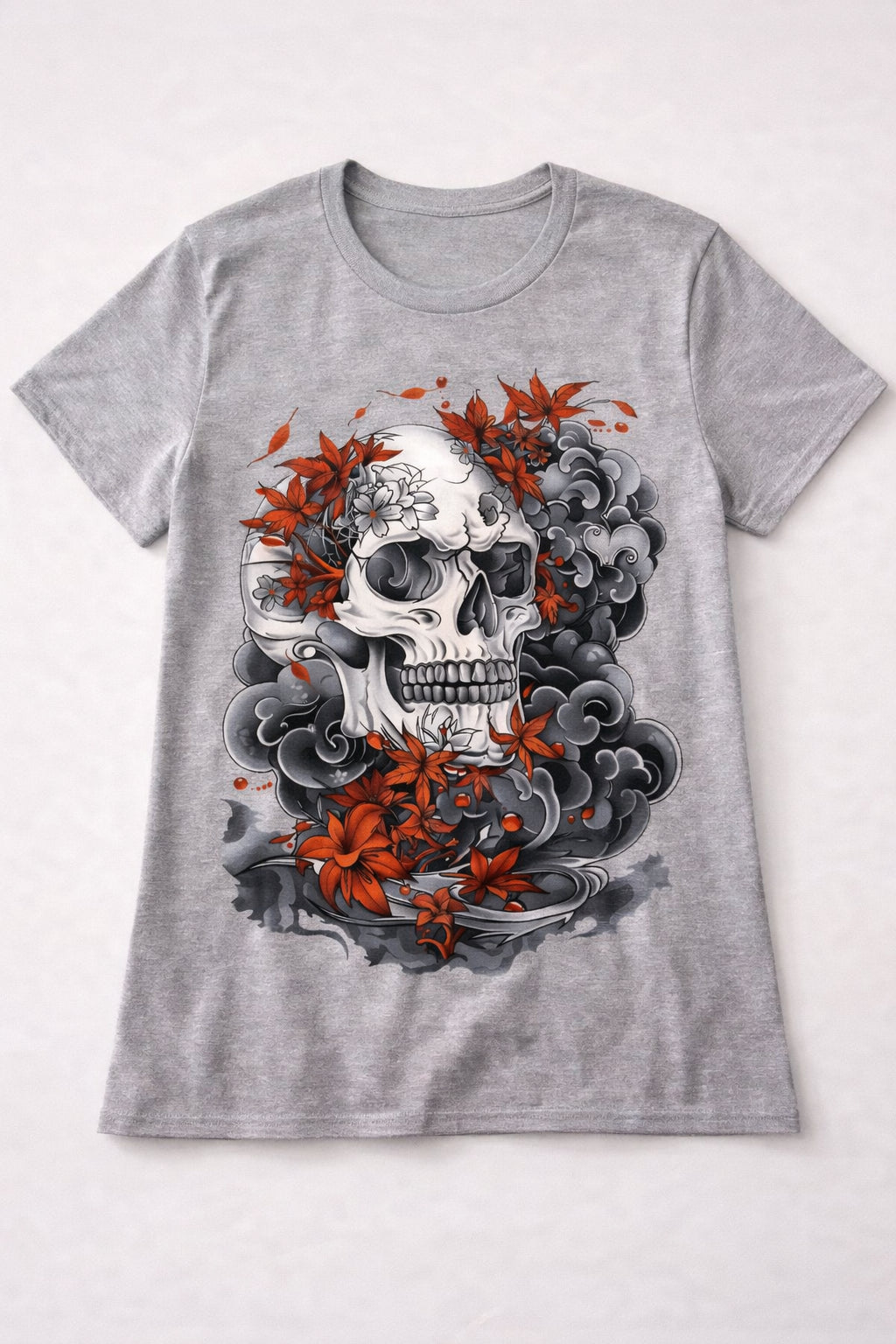 Crimson Smoke Skull from 2 Sisters Tanks, Teez