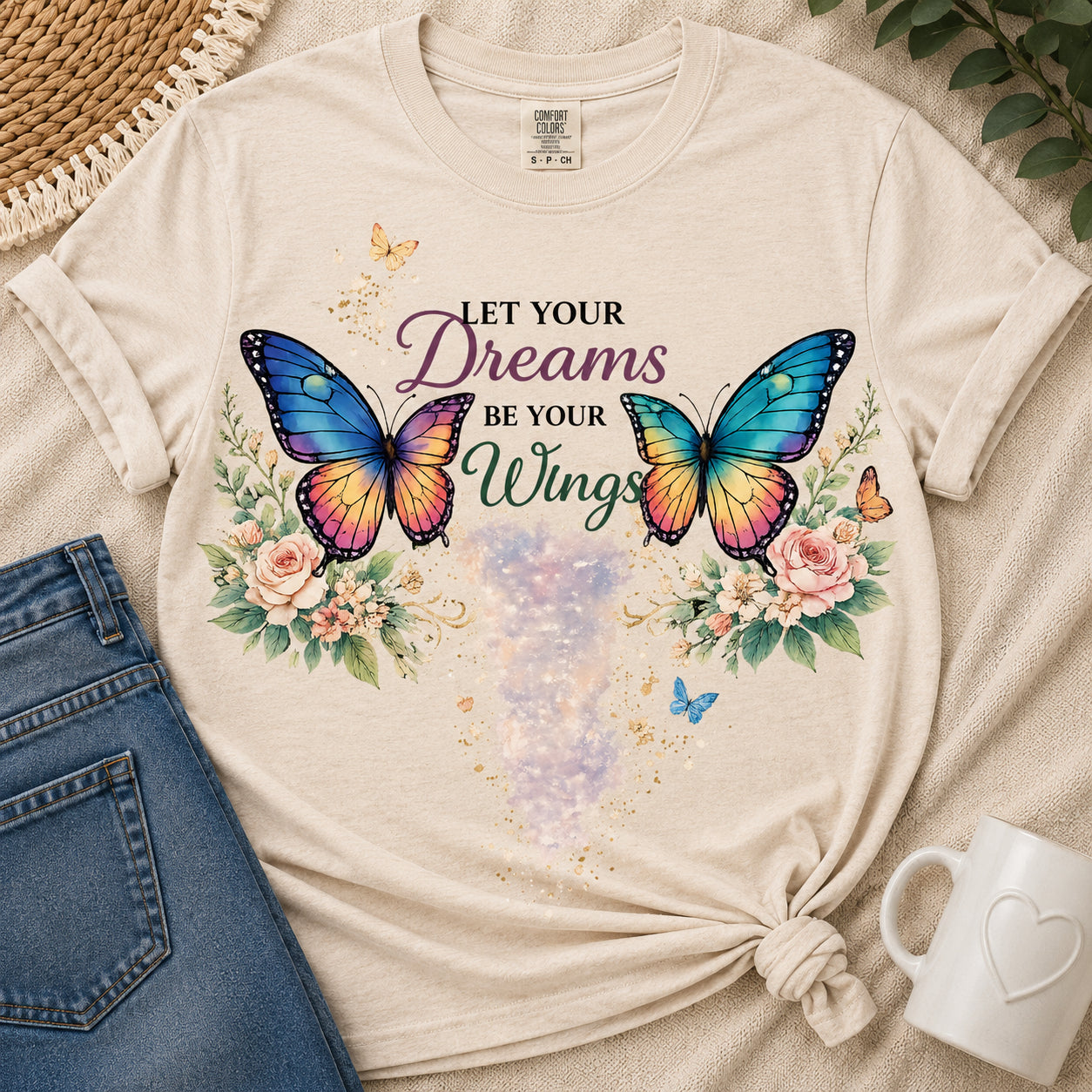 Dreams Become Wings Butterfly from 2 Sisters Tanks, Teez