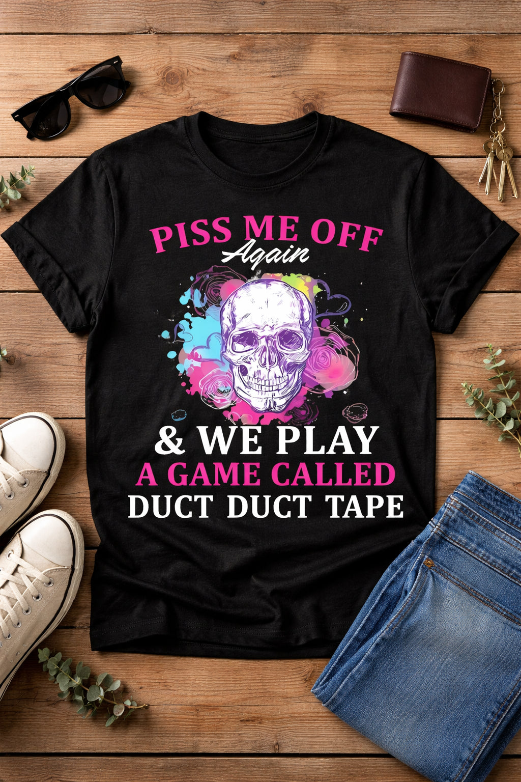 Duct Duct Tape Mood from 2 Sisters Tanks, Teez