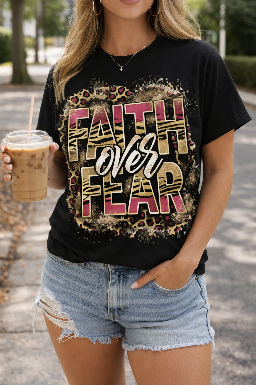 Faith Over Fear from 2 Sisters Tanks, Teez