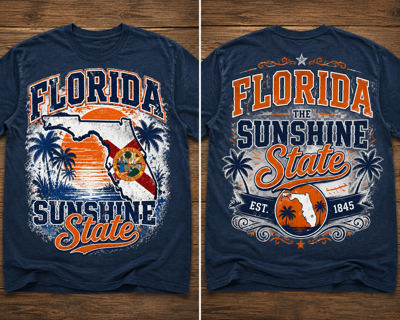 Florida Sunshine State Graphic Tee from 2 Sisters Tanks, Teez