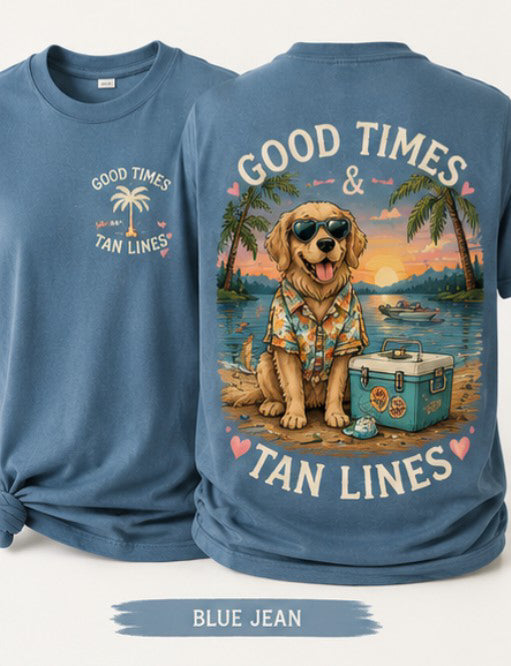 Good Time Tan Lines from 2 Sisters Tanks, Teez