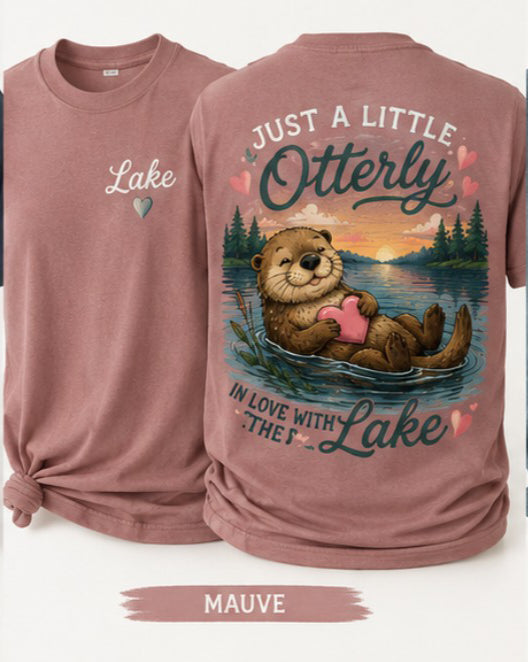 Just Otterly In Love With The Lake from 2 Sisters Tanks, Teez