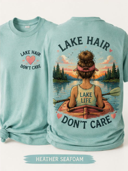 Lake Hair Don't Care from 2 Sisters Tanks, Teez