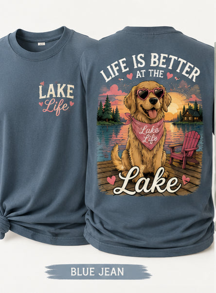 Lake Life Dog from 2 Sisters Tanks, Teez