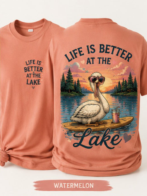Life Is Better At The Lake from 2 Sisters Tanks, Teez