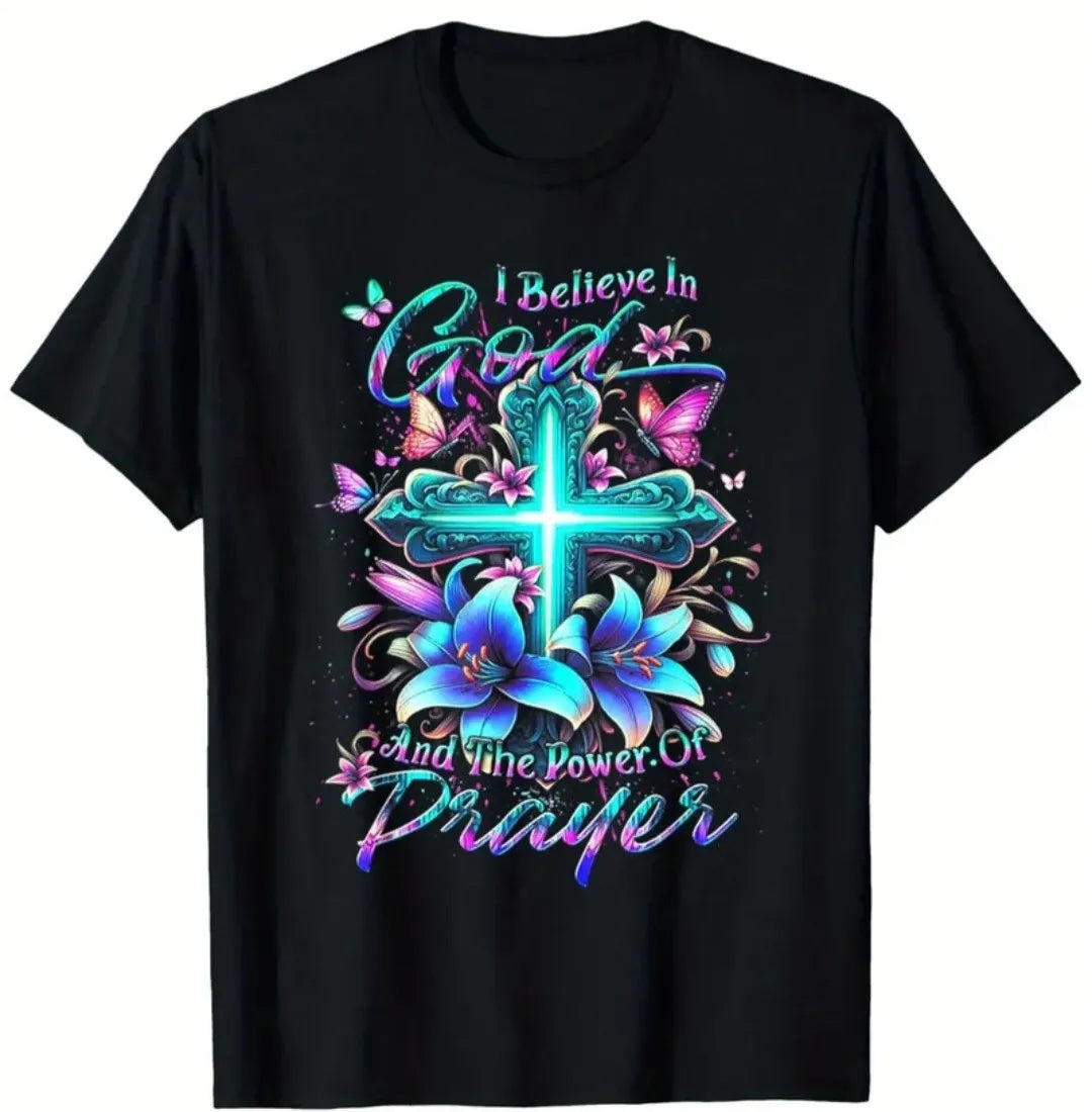 Product Name I Believe In God The Power Of Prayer from 2 Sisters Tanks, Teez