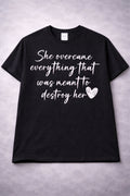 She Overcame from 2 Sisters Tanks, Teez