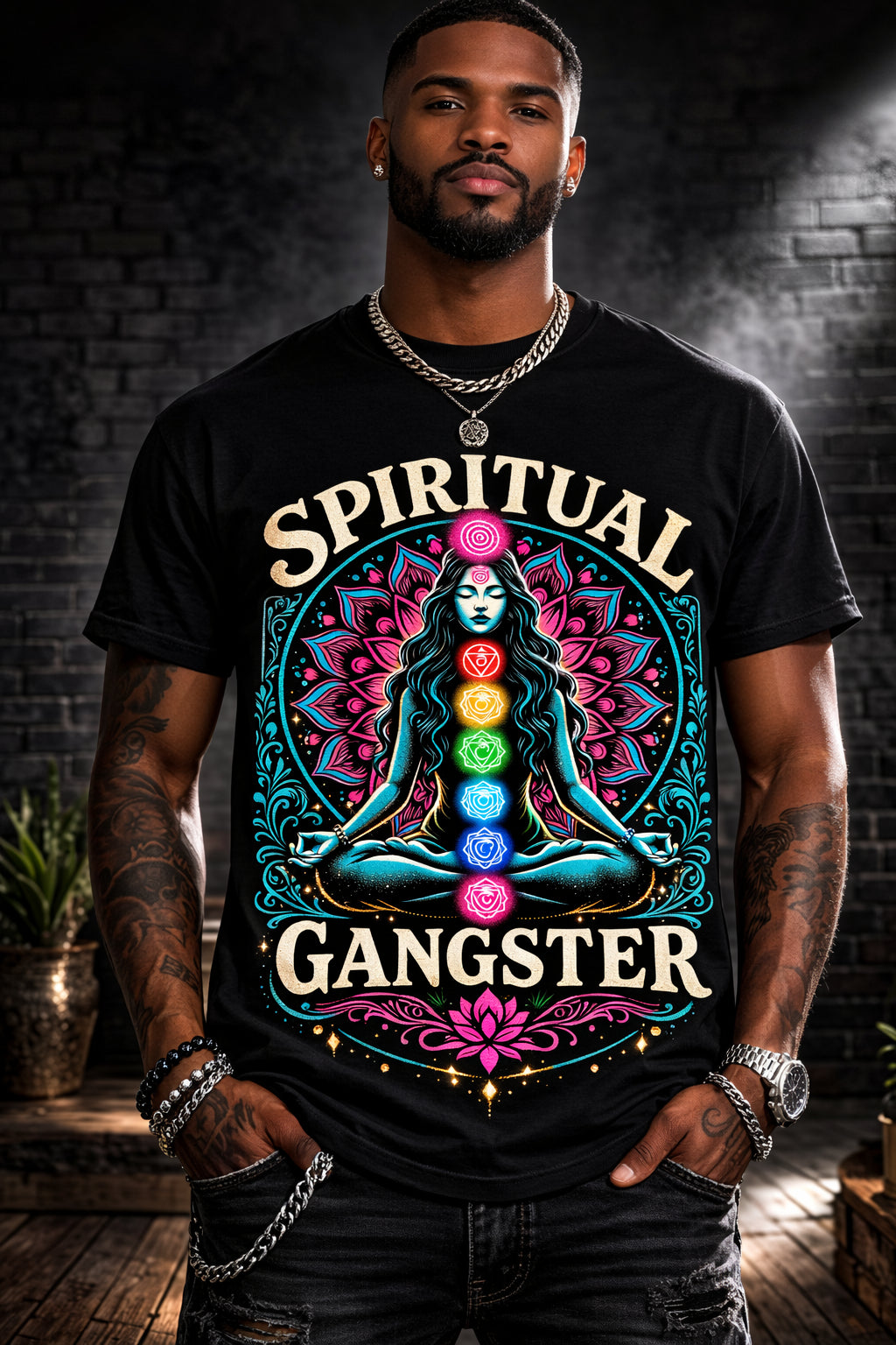 Spiritual Gangsta from 2 Sisters Tanks, Teez