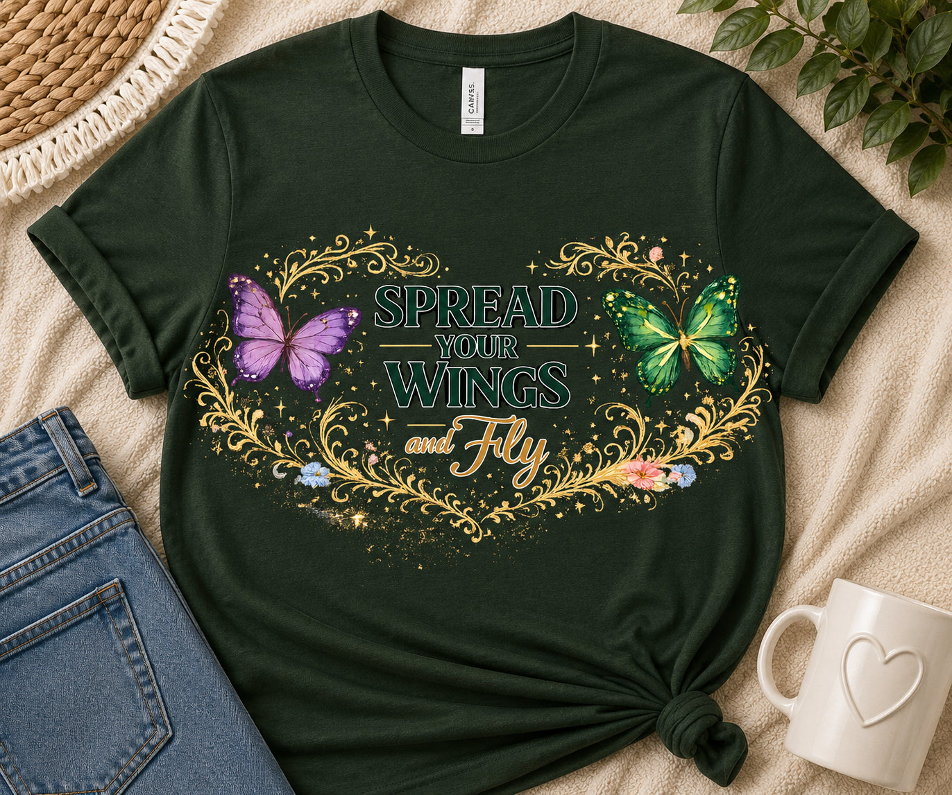 Spread Your Wings Fly from 2 Sisters Tanks, Teez