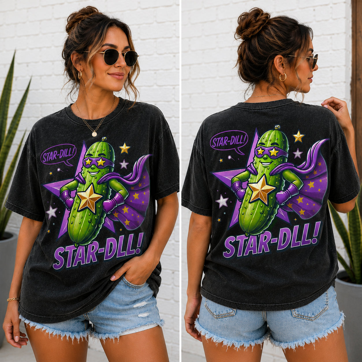 Star Dill Superhero Graphic from 2 Sisters Tanks, Teez