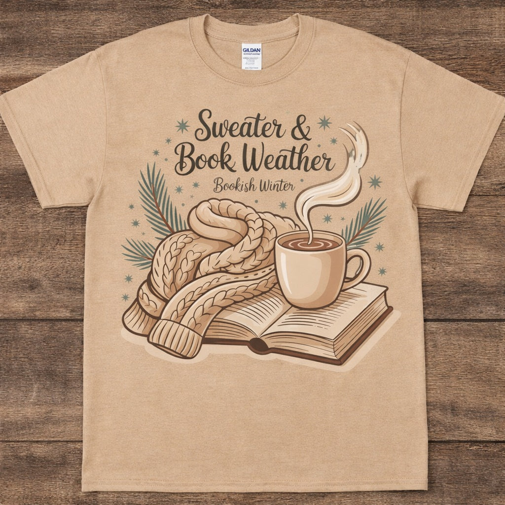 Sweater Book Weather from 2 Sisters Tanks, Teez