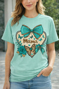 Teal Leopard Heart from 2 Sisters Tanks, Teez